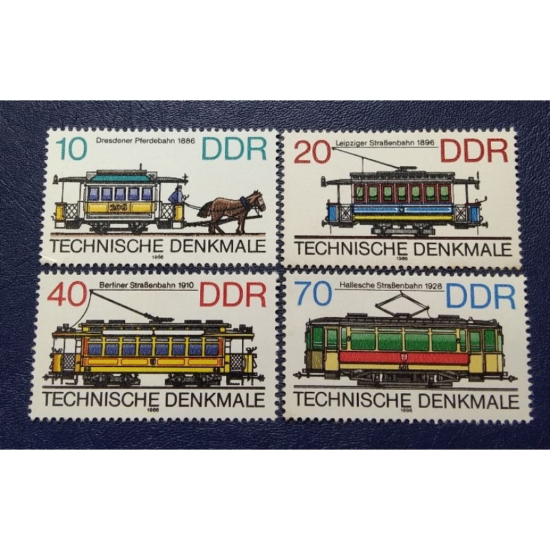 

Prangko Lawas LN DDR Set Lengkap Technische Denmale Thn 1986