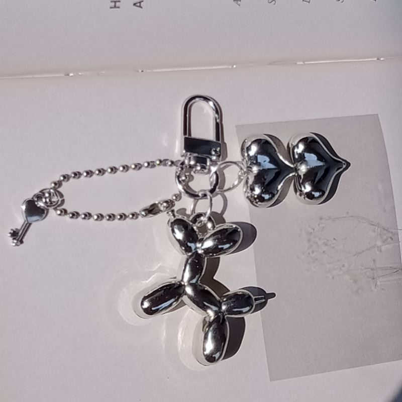 Bagcharm Y2K Heart Puddle Gantungan Tas | Aksesoris Gantungan Tas Hati Y2K