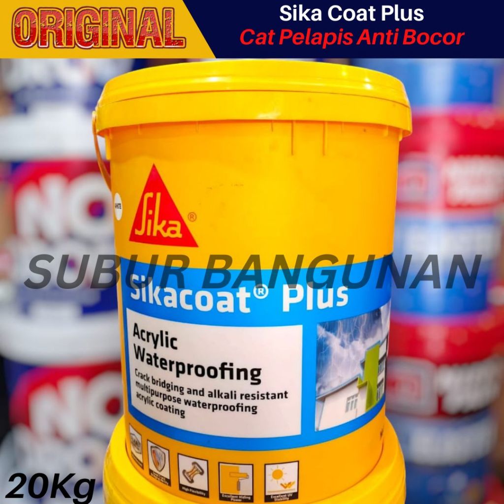 Sika Coat 20 KG / Pail Cat Pelapis Anti Bocor Dinding Atap Asbes Nok