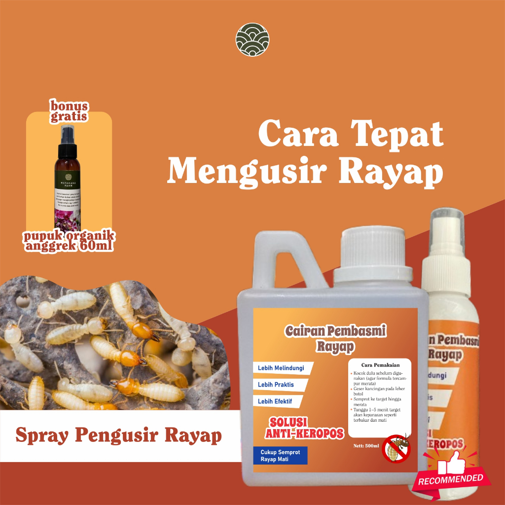Spray Cairan Spray Bebas Rayap Panas Anti Semut Pengerat Racun Anti Rayap Ampuh Super Efektif