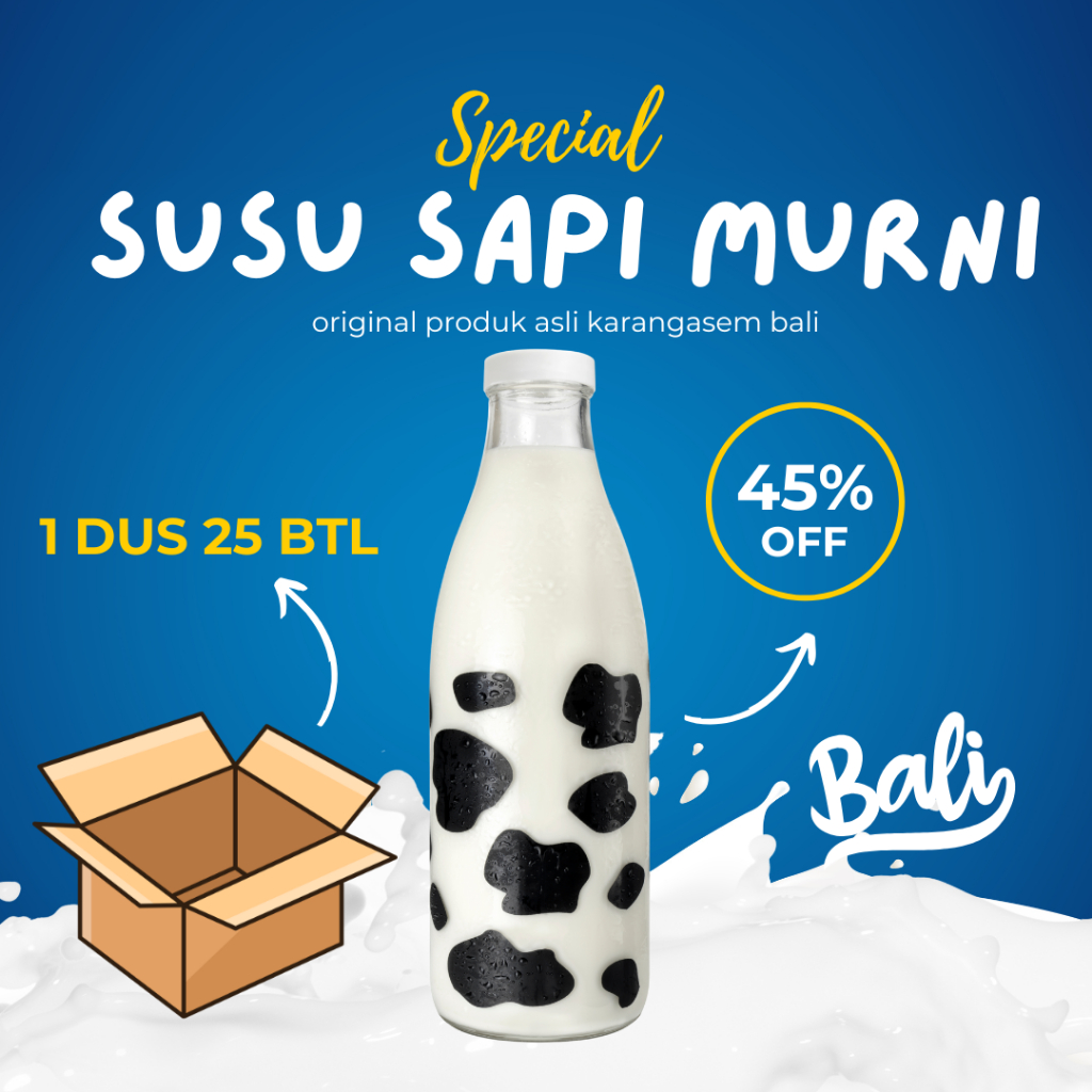 

[600ML DUS] SUSU SAPI MURNI PREMIUM
