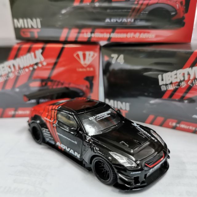 Mini GT 74 LB Works Nissan GTR R35 Advan Japan Exclusive limited