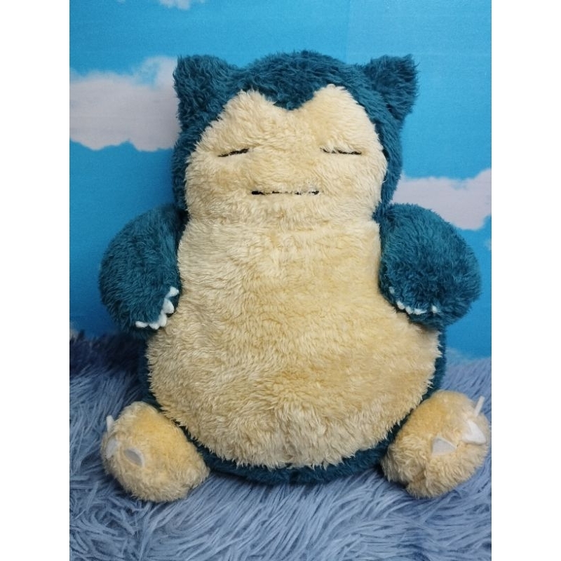 BANPRESTO POKEMON SNORLAX PLUSH Boneka Pokemon Snorlax Bulu Bulu Original Banpresto Pokemon Snorlax 