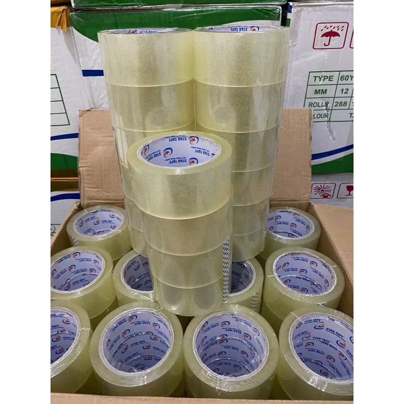 

LAKBAN (1 PCS)100 YARD X 48 MM BENING LENGKET STAR TAPE KUALITAS TERBAIK