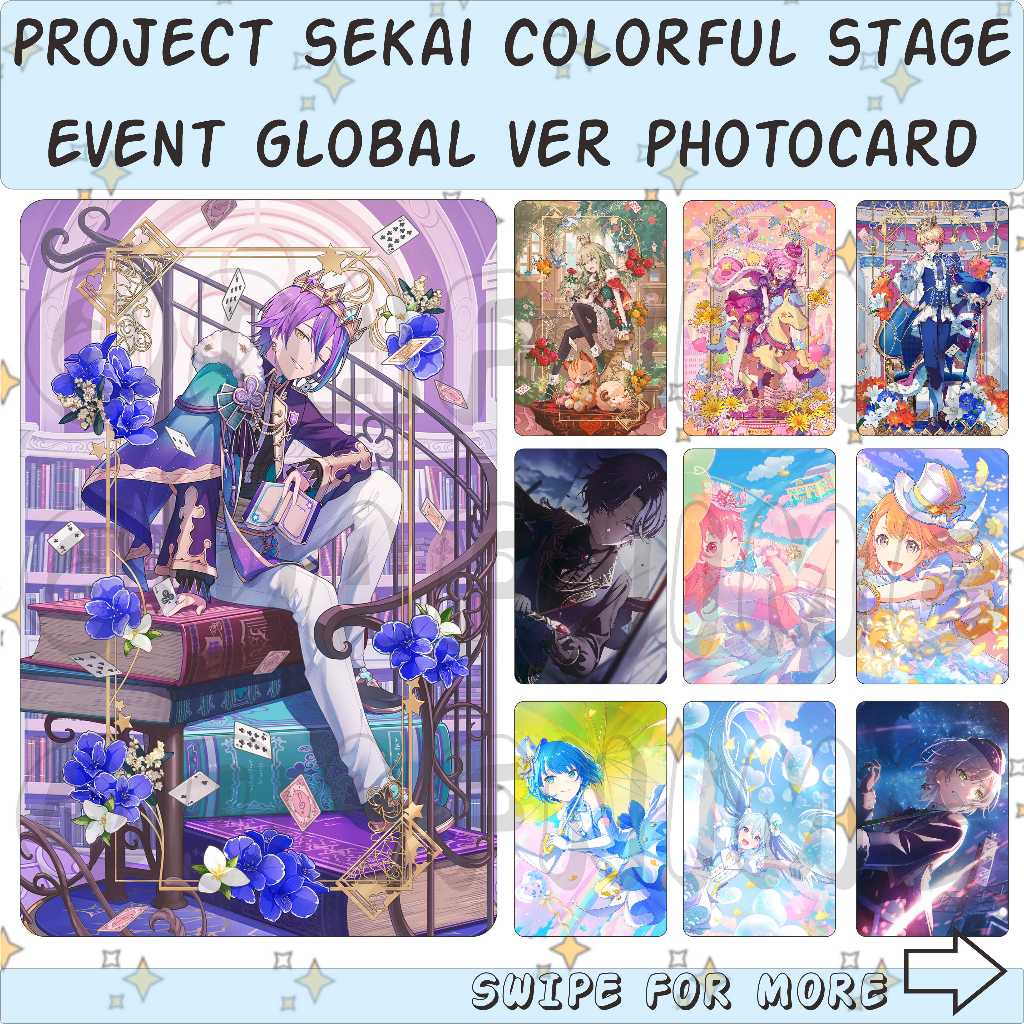 PROJECT SEKAI COLORFUL STAGE FEAT HATSUNE MIKU EVENT GLOBAL VER EDITION PHOTOCARD ANIME GAME