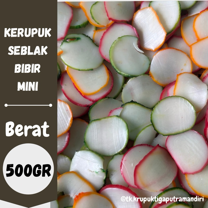 

kerupuk mentah seblak krupuk bibir warna seblak 500gr