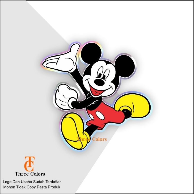

#78, stiker Miky mouse, minne mouse, Miky mouse hologram