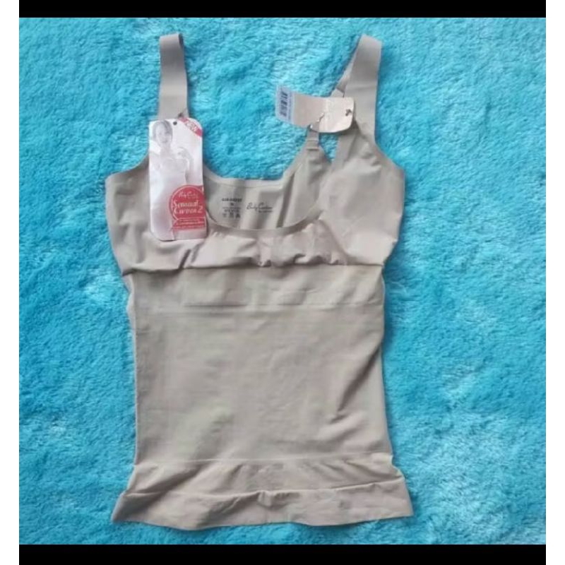 [HARGA NORMAL RP. 450.000,-] KORSET BADAN SEAMLESS SORELLA BODY CORSETTE 307 BEI SIZE M L - SEAMLESS