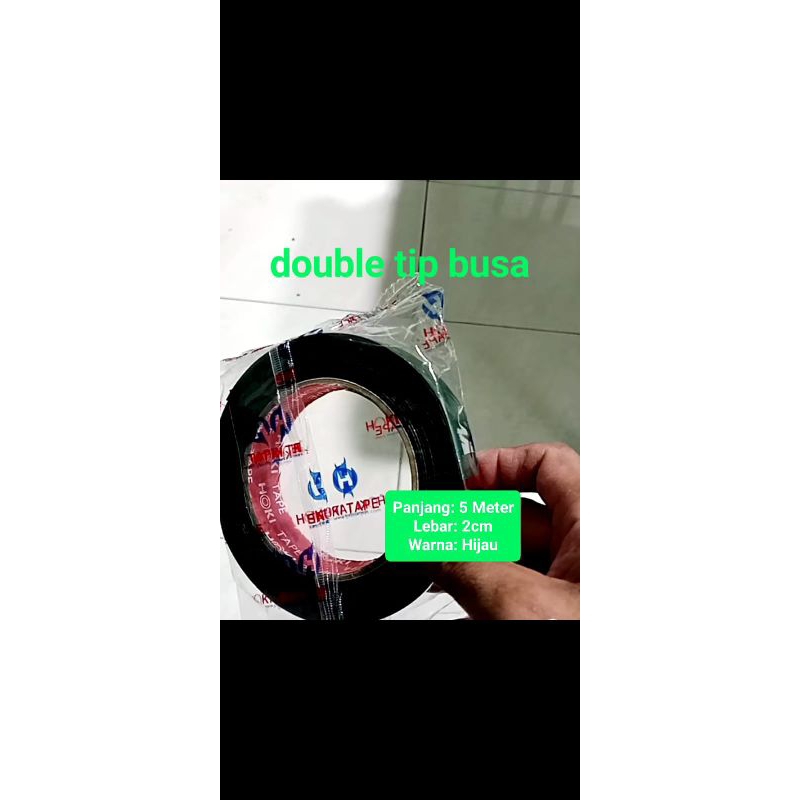 

Double tape busa double tape foam 2cm panjang 5 meter