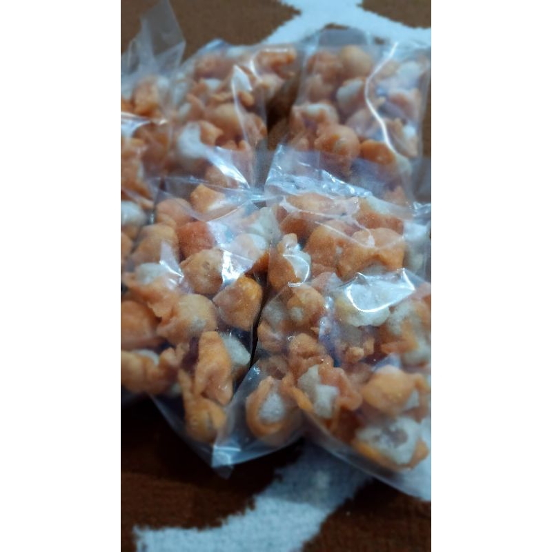

Siomay mini kering topping seblak