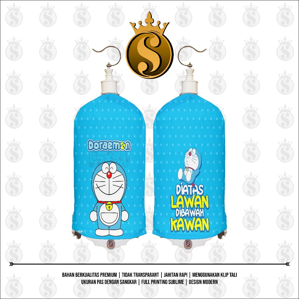KERODONG FULL PRINTING SANGKAR LOVEBIRD - DORAEMON