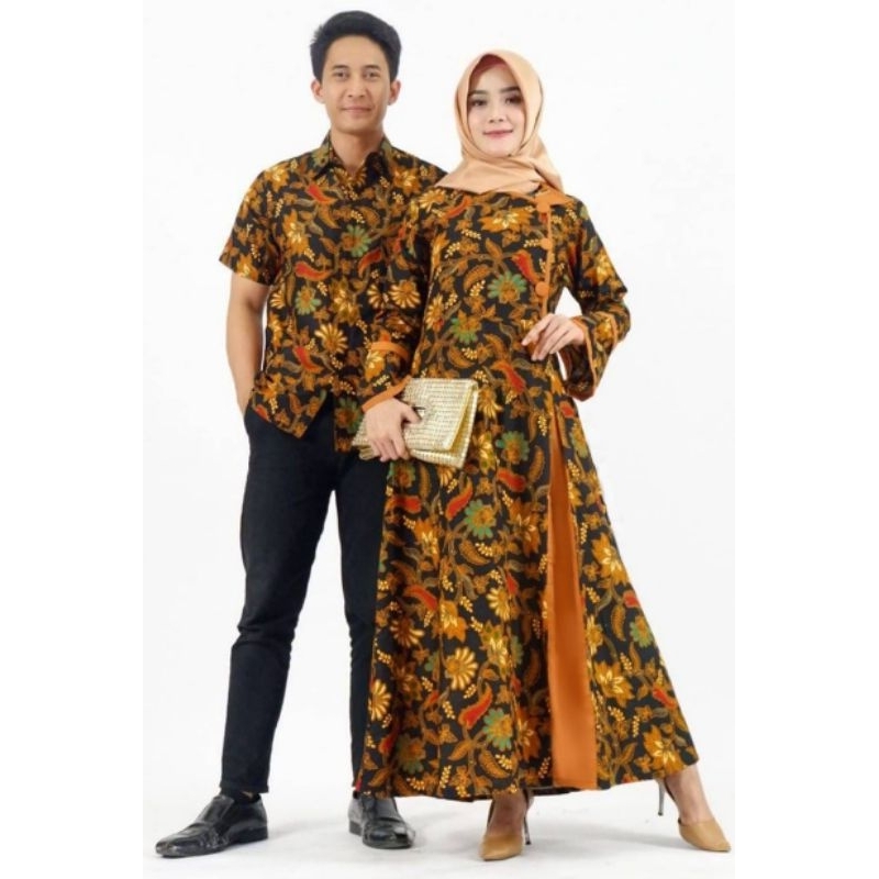 Cuople sarimbit Gamis batik Latifa non brokat