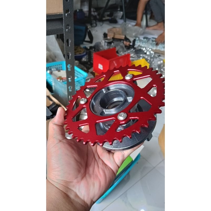 Nap Gir Set Gir Alumunium Billet Yamaha Mx King Ukuran 40T 41T 42T 415 Full CNC