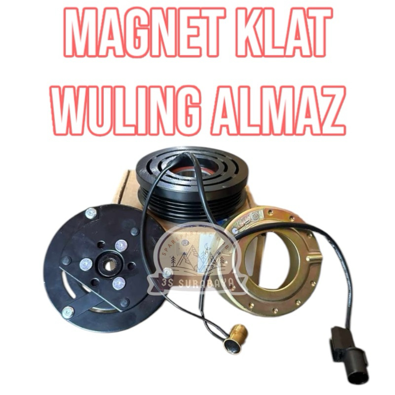 Magnet klat Wuling Almaz 4Pk 2019-2024 Ac Mobil (Baru/New) Magnetic Clutch Almas TOP QUALITY PNP