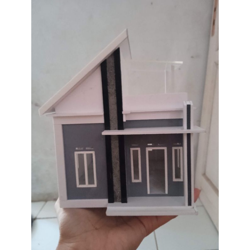miniatur rumah minimalis diaroma