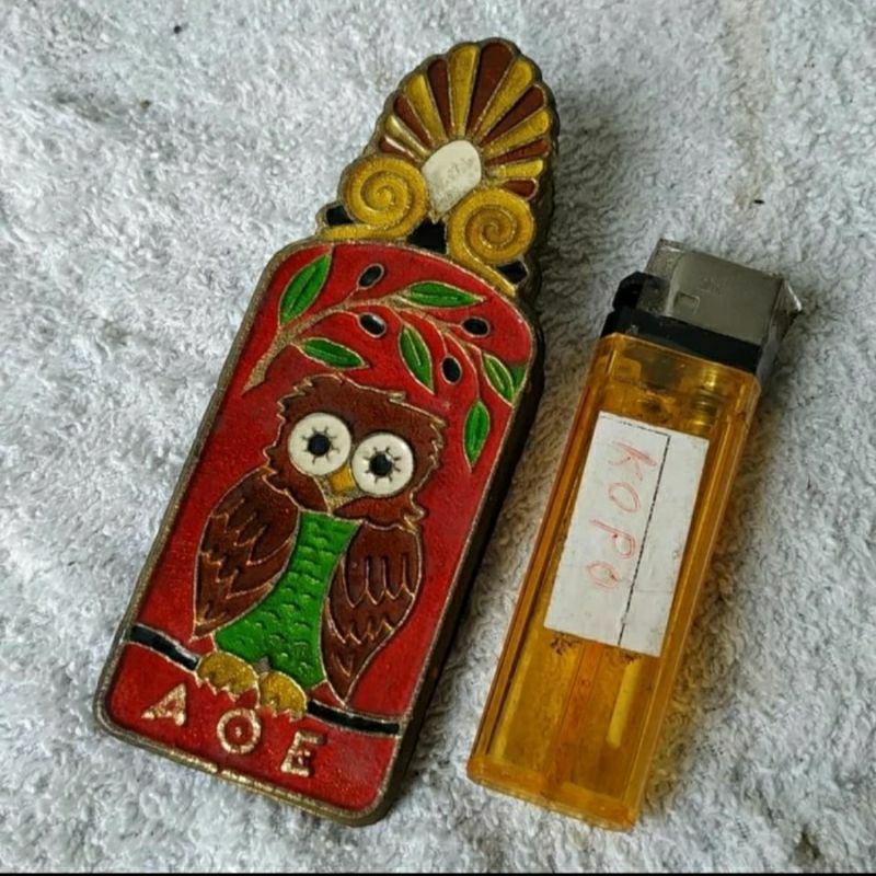 

Pajangan Vintage Jepitan Kertas Memo Cloisonne Ukir Burung Owl