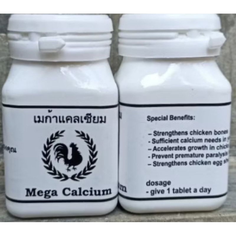 Mega calcium Thai obat vitamin ayam laga doping kalsium ayam penguat pukulan ayam ADUAN