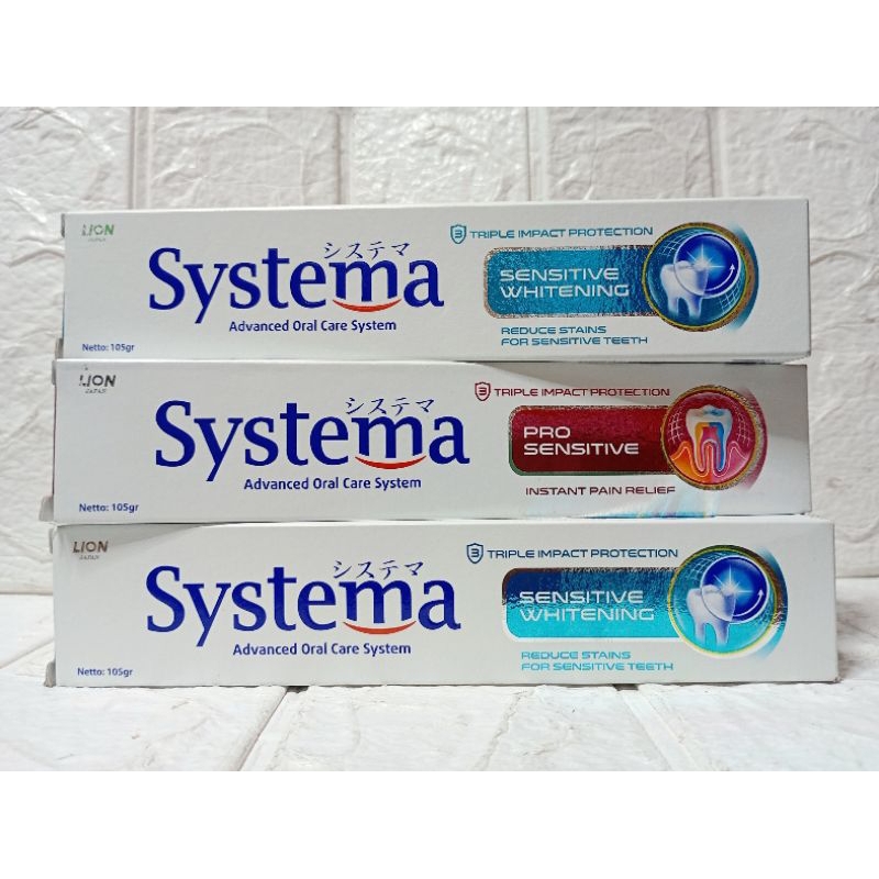 Systema Pasta Gigi  Sensitive 105g Pro/Whitening