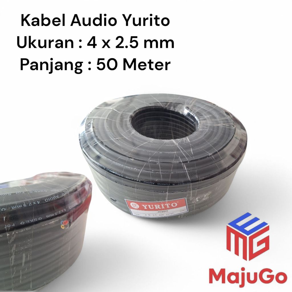 Kabel Audio Yurito Ukuran 4x2.5mm Panjang 50M