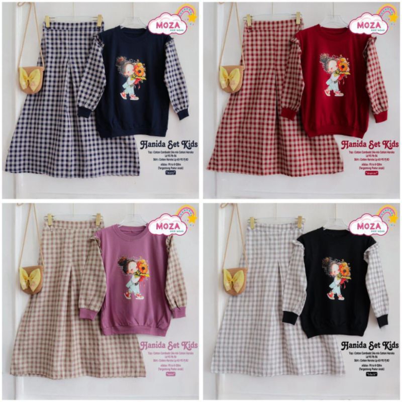 Hanida set arumi set rok kids 7-11th by Amelia kids