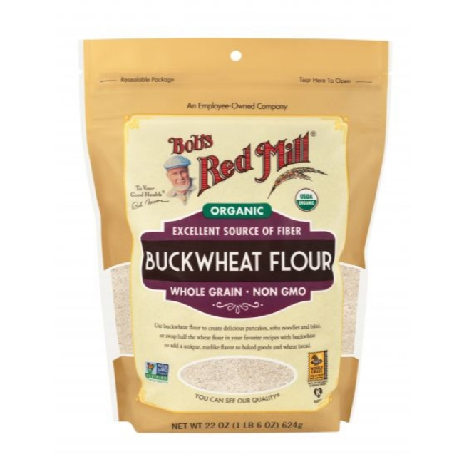 

Bob's Red Mill Organic Buckwheat Flour Whole Grain 624 gr