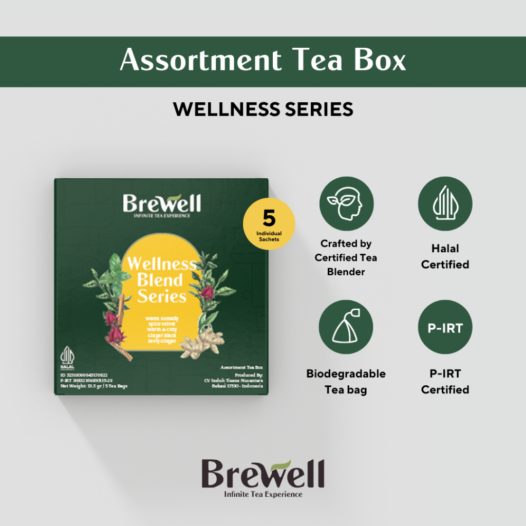 

BREWELL ASSORTMENT TEA BOX - WELLNESS SERIES