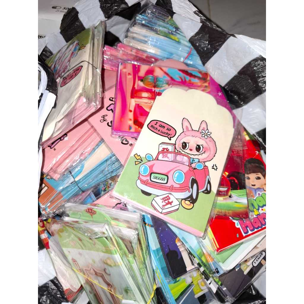 

AMPLOP LEBARAN LUCU 50 PCS dan 100 PCS ANGPAO LEBARAN KARAKTER