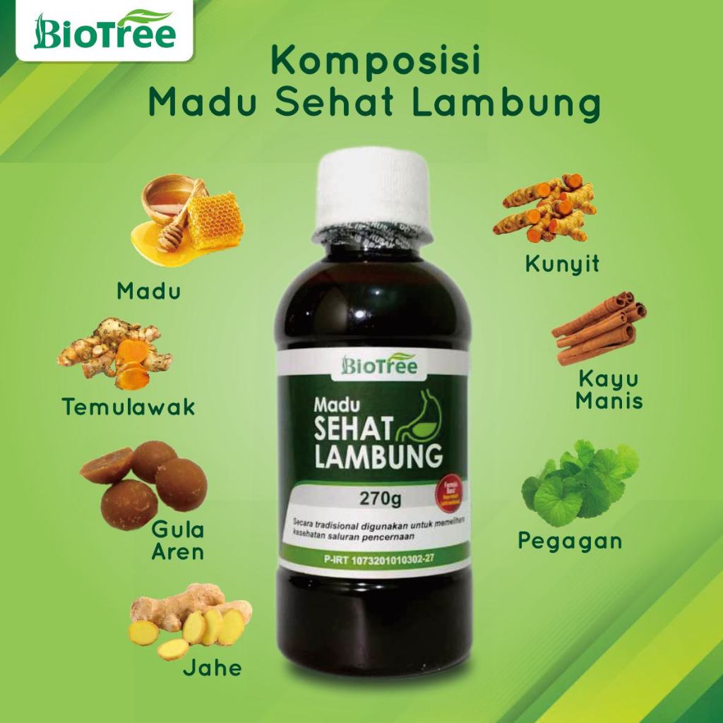 

Biotree - Madu sehat lambung maag gerd mual kembung