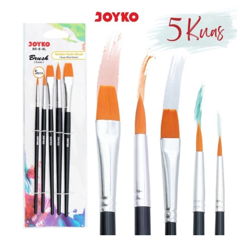 

Kuas Brush BR-8 BL JOYKO Per Set