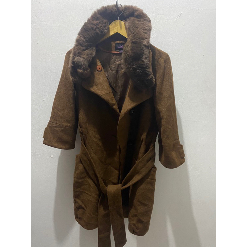 Coat winter fur rabbit