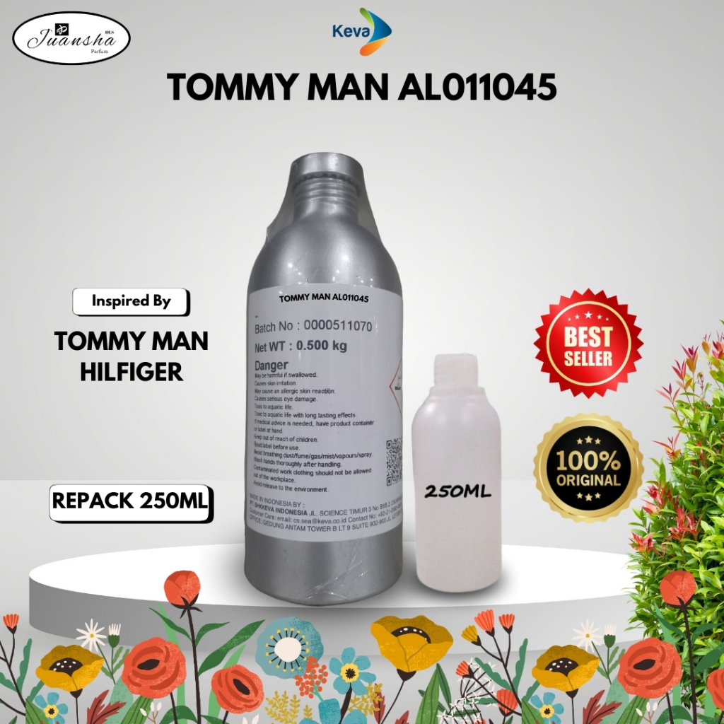 bibit parfum murni TOMMY MAN  KEVA 250ML