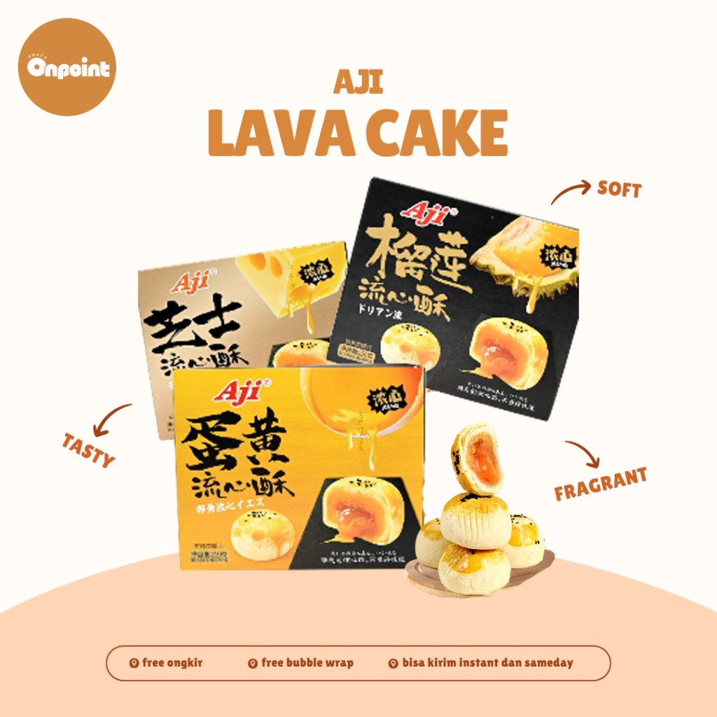 

Aji Lava Cake | Biskuit Cemilan Kue Lava Melt