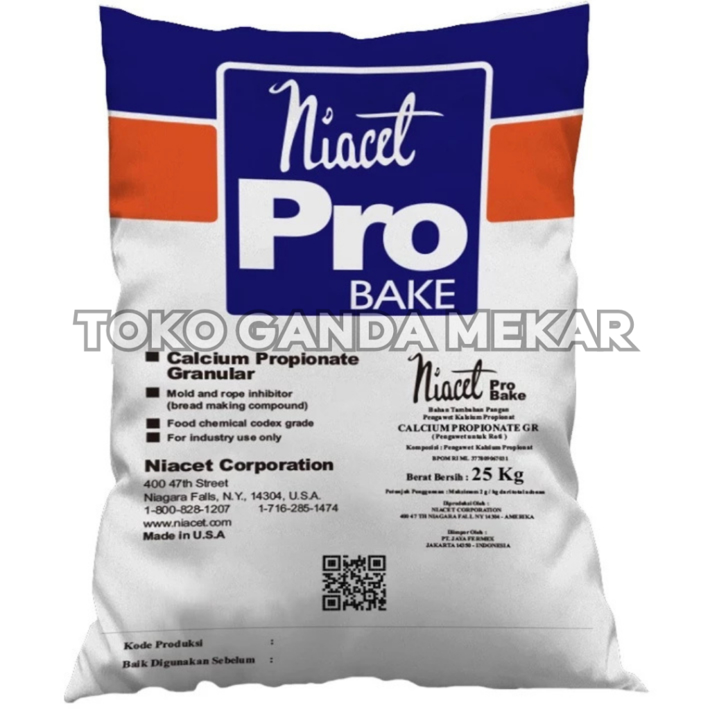 

Calcium Propionate Niacet / Kalsium Propionat 1 kg
