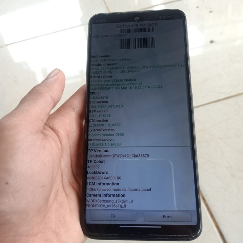 LCD+frame XIAOMI REDMI NOTE 9 PRO ORIGINAL COPOTAN