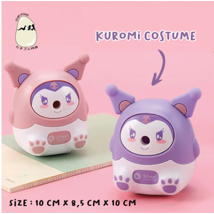 

House Station - Serutan Pencil Kuromi/ Rautan Kuromi/ Rautan Pensil/ Shapener Kuromi/ Serutan Pensil Putar / Rautan Meja KUROMI / Rautan Meja Fancy
