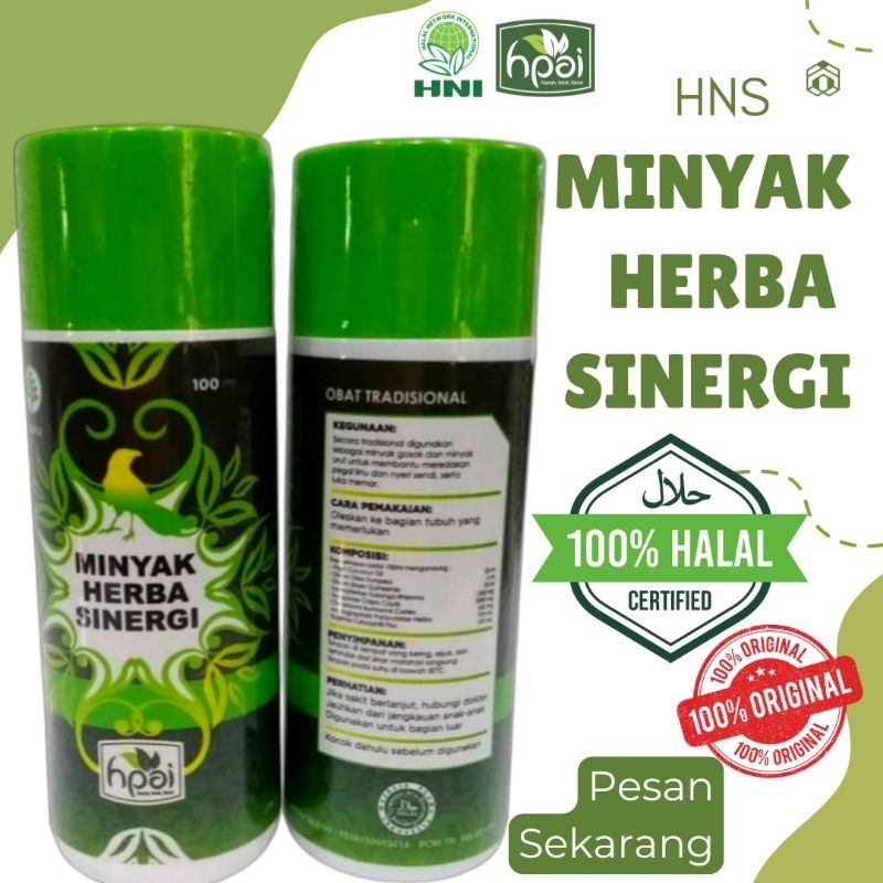 MINYAK HERBA SINERGI MINYAK BUT BUT  HPAI ORGINAL ASLI
