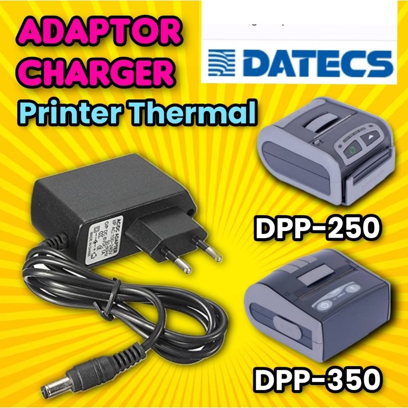 Adaptor charger printer thermal Bluetooth DATECS DPP-250, DPP-350