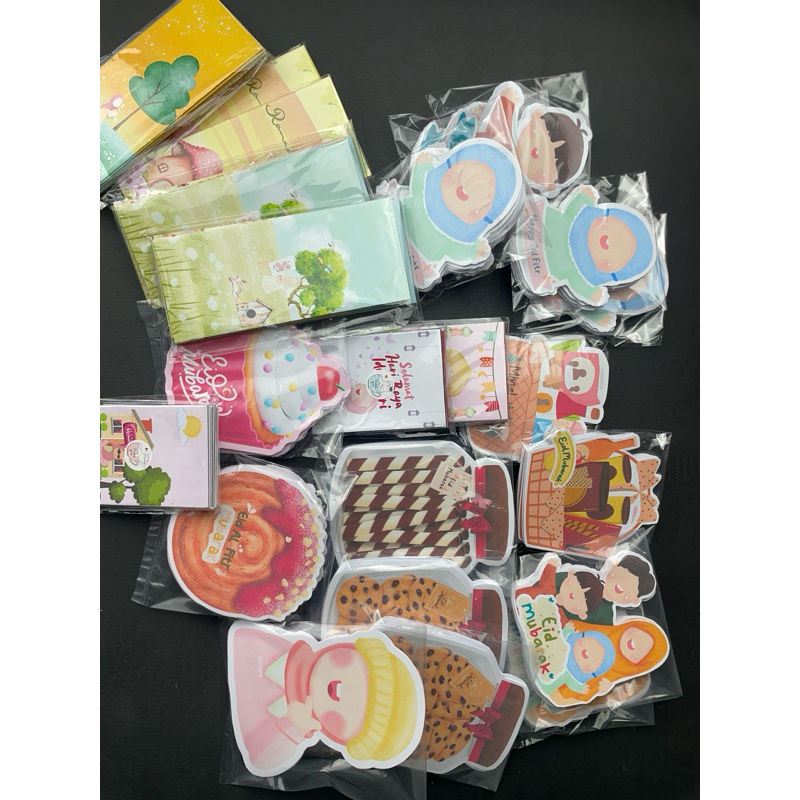 

pre order lebaran karakter murah aesthetic (6pcs)