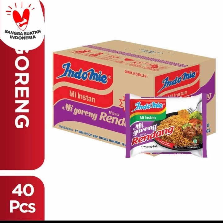 

INDOMIE GORENG RENDANG 1 DUS ISI 40 PCS
