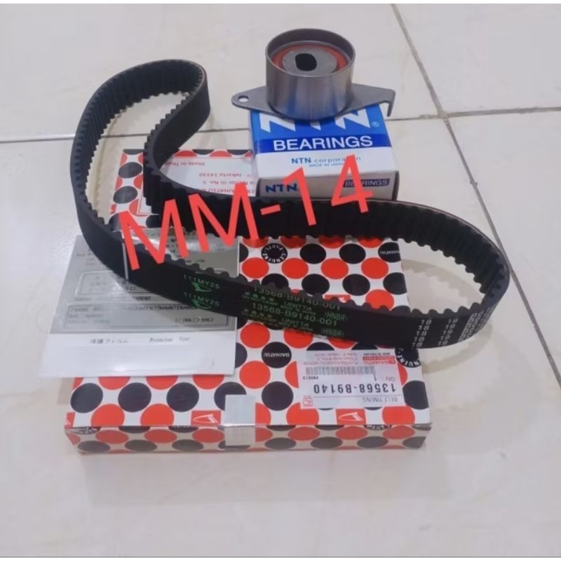 TIMING BELT SET PLUS TENSIONER DAIHATSU XENIA 1000CC 1.0CC HARGA 1SET ORI