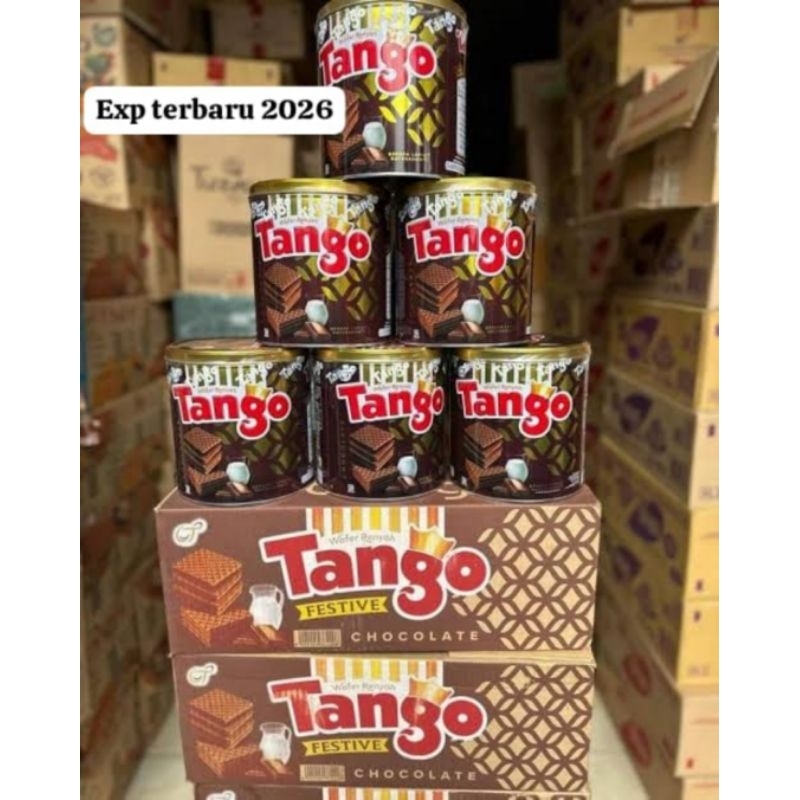 

TANGO KALENG COKLAT 240GR - SNACK JAJAN LEBARAN