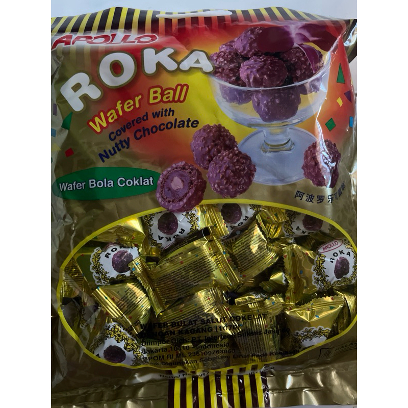 

Roka Wafer Bola Coklat ada 300 g dan 420 g