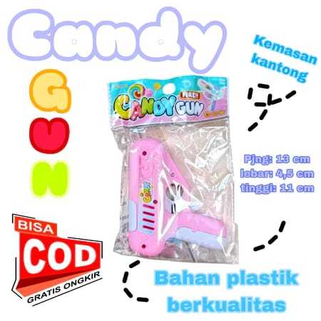 Mainan Pistol Permen Lolipop Viral/Tembakan Permen Lolipop/Candy Gun/Lollipop Gun