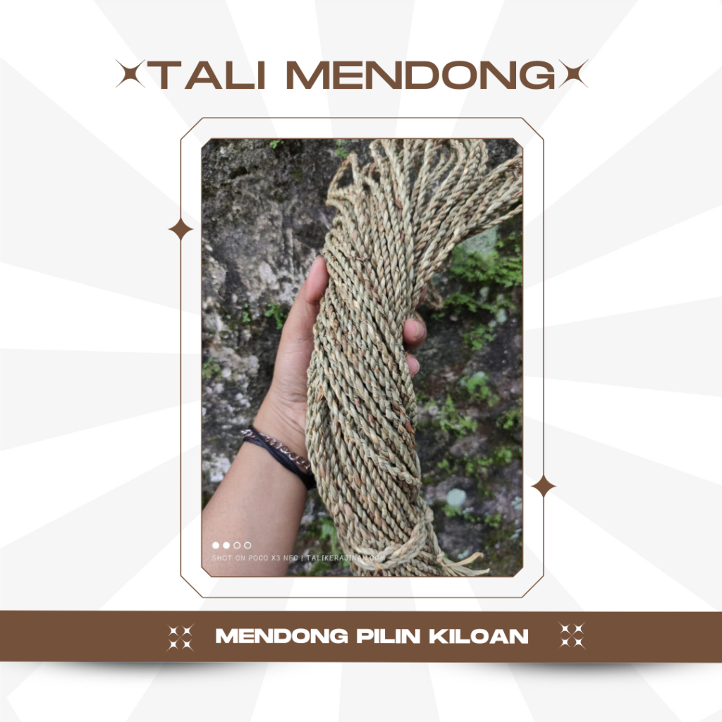 

Tali Mendong Pilin Kiloan tali untuk anyaman tas anyaman tirai tali mendong pilin tali ikat pagar bambu tali kerajinan tangan