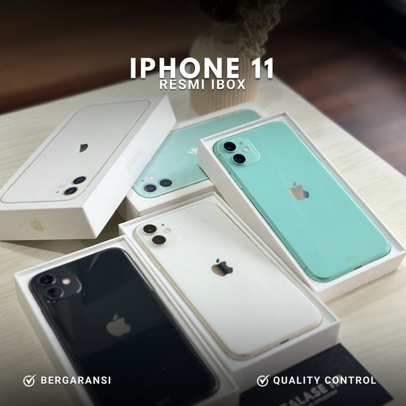 11 IBOX 128 GB GARANSI RESMI SECOND