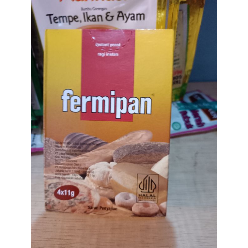 

11 gram perbungkus Fermifan Pengembang Ragi