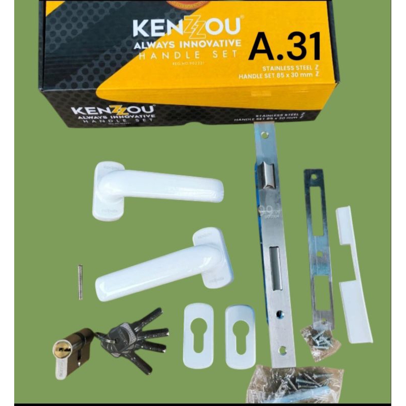 Kunci pintu Almunium KENZZOU A31 / Lever set almunium