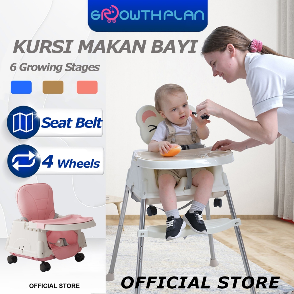 Kursi makan bayi multifungsi 6 in 1 meja makan makan bayi dan kursi kursi belajar anak-anak kursi ru