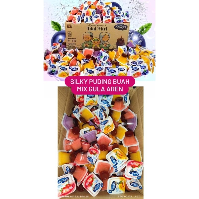 

Puding Silky Buah Mix Gula Aren kemasan 1kg