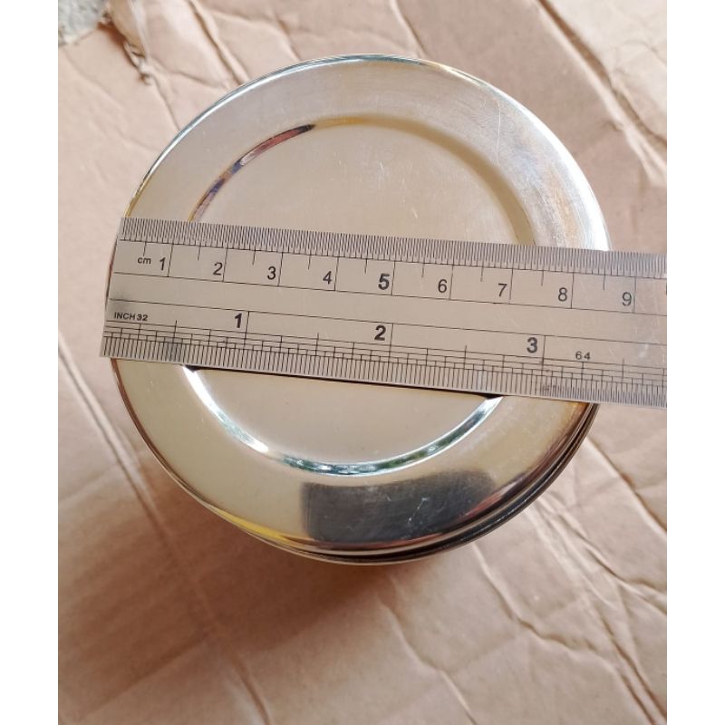 Dressing Jar tempat kapas Sterill bertutup Stainless Kom kapas bertutup